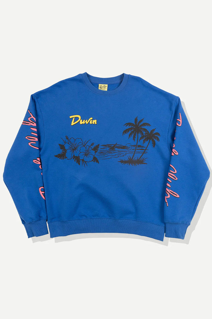 Beach Club Crew Sweater | Blue - Thumbnail Image Number 1 of 2
