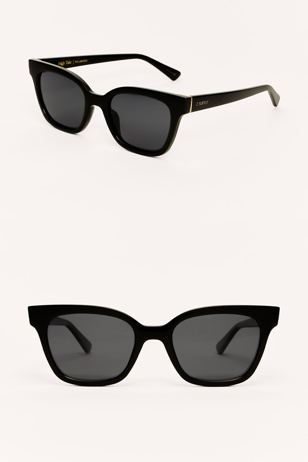 High Tide Sunglasses | Polished Black - Grey - Visual Media Number 1 of 1