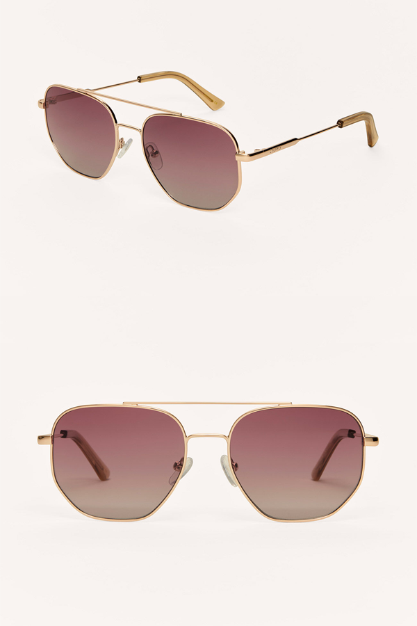 Highway Sunglasses | Rose Gold - Gradient - Visual Media Number 1 of 1