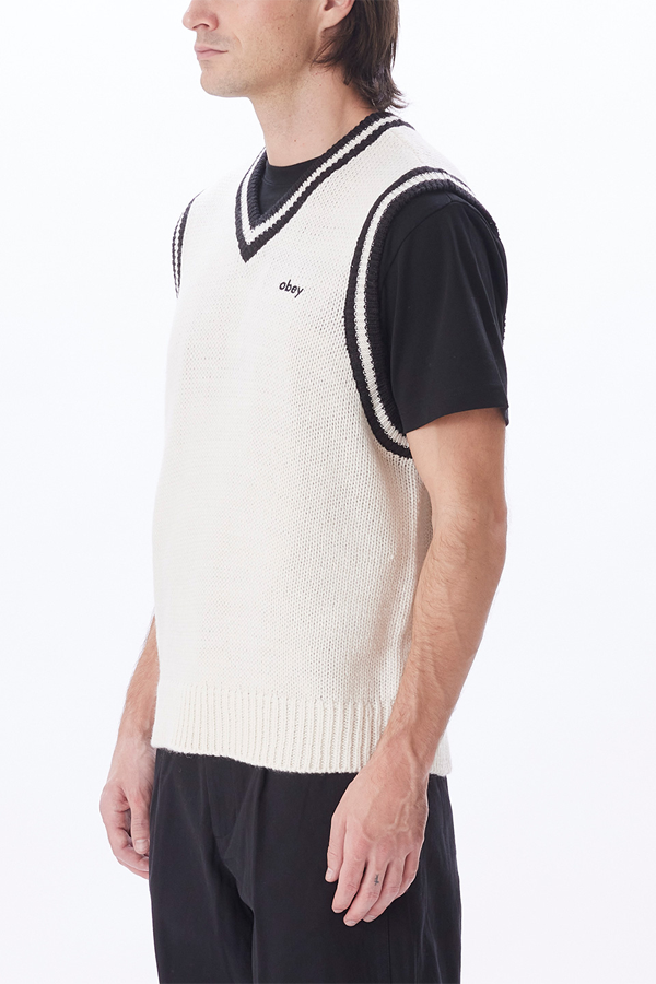 Alden Sweater Vest | Unbleached - Thumbnail Image Number 3 of 5
