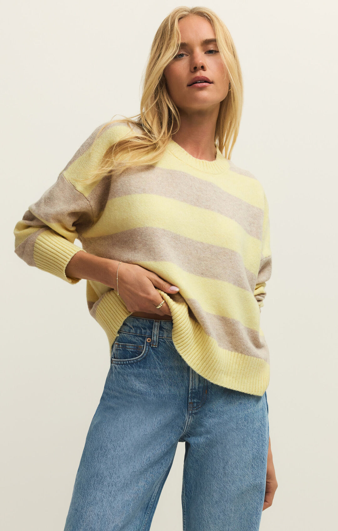 Cirrus Stripe Sweater | Sunnyside - Visual Media Number 1 of 2