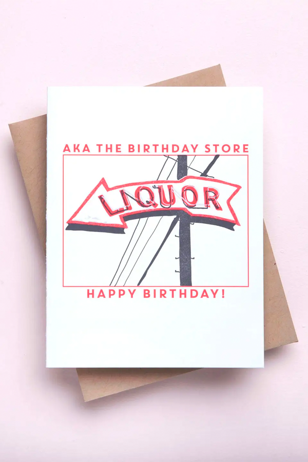 Liquor Birthday Card - Visual Media Number 1 of 1