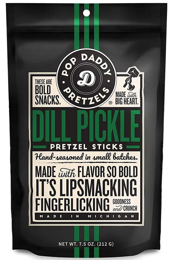 Pop Daddy Dill Pickle Pretzel Sticks - Visual Media Number 1 of 1