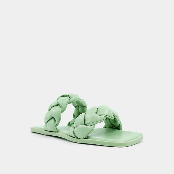 Daria Braided Sandal | Green - Visual Media Number 2 of 3