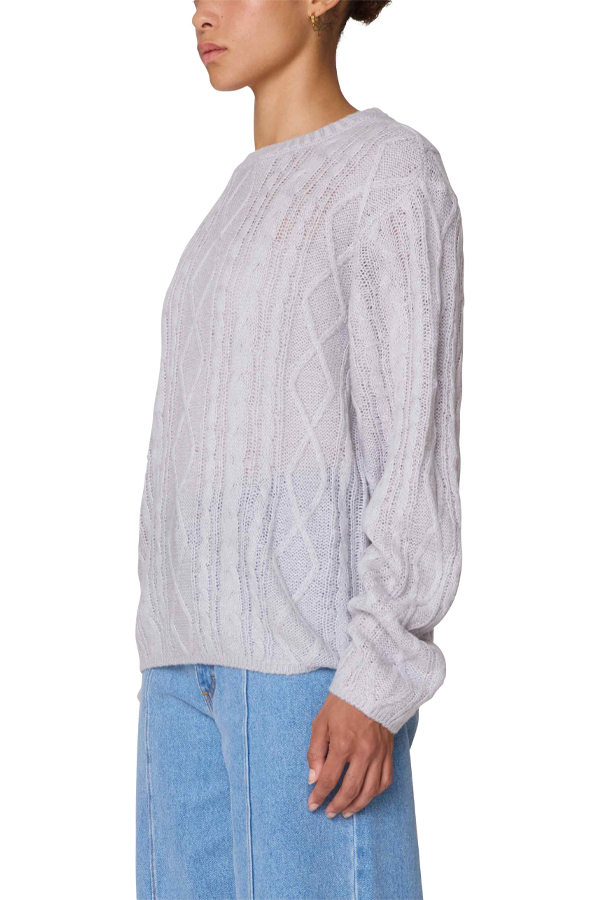 Isabella Loose Cable Sweater | Nimbus - Visual Media Number 2 of 3