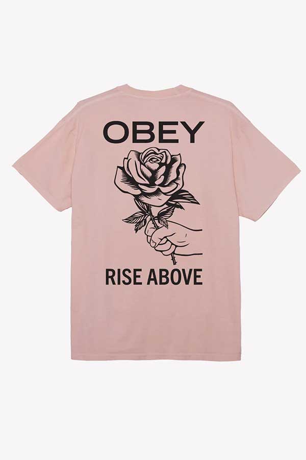 Obey Rise Above Rose Tee | Peach Parfait - Main Image Number 1 of 2
