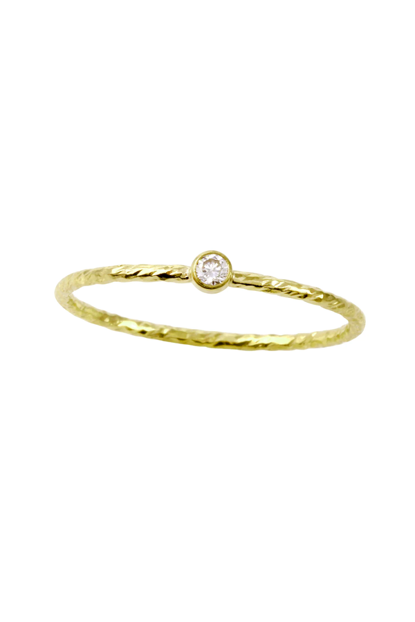 Gold-Filled Diamond Cut Bezel Band | Gold - Visual Media Number 1 of 2