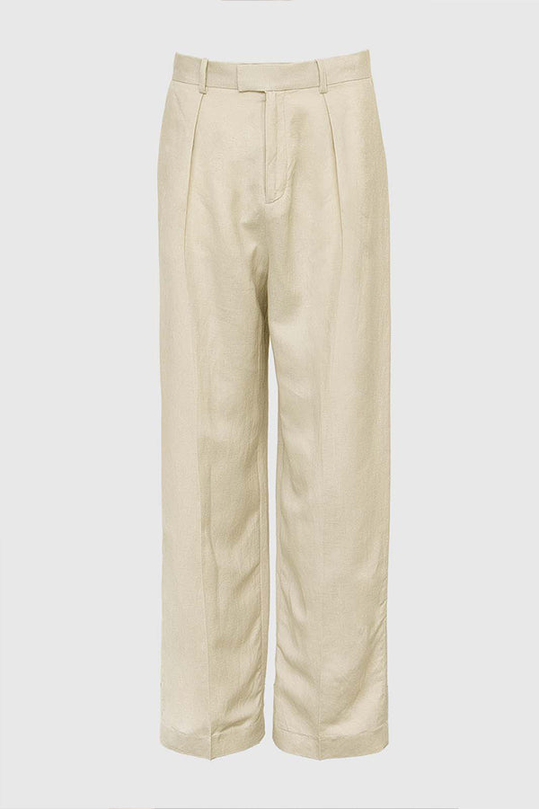 Villa Tailored Linen Pants | Silver Lining - Main Image Number 1 of 1
