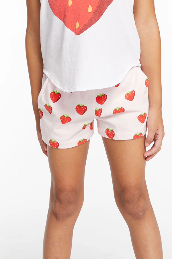 All Over Strawberry Heart Shorts | Pinky - Main Image Number 1 of 1