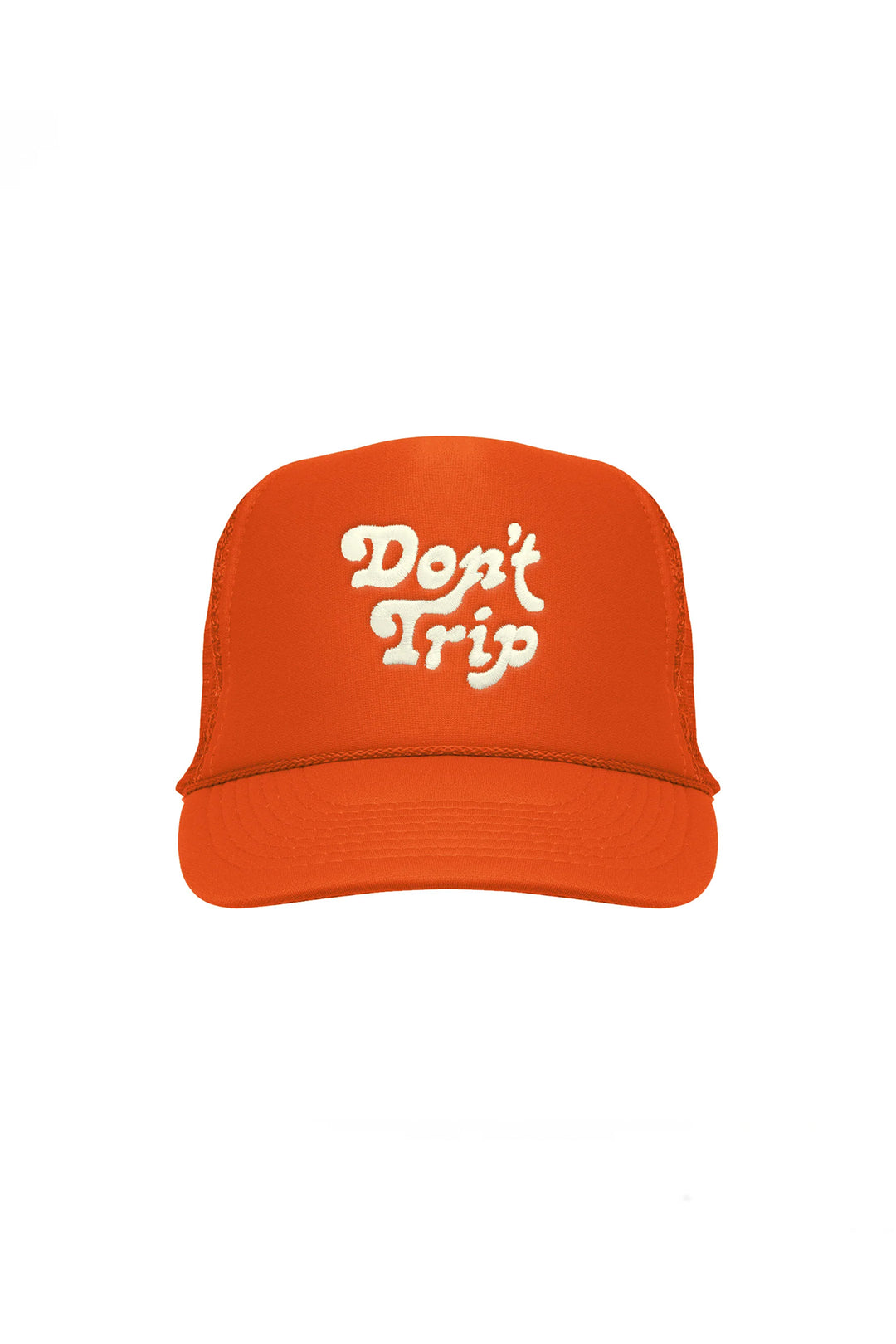 Don't Trip Kids Embroidered Trucker Hat  | Orange - Visual Media Number 1 of 1