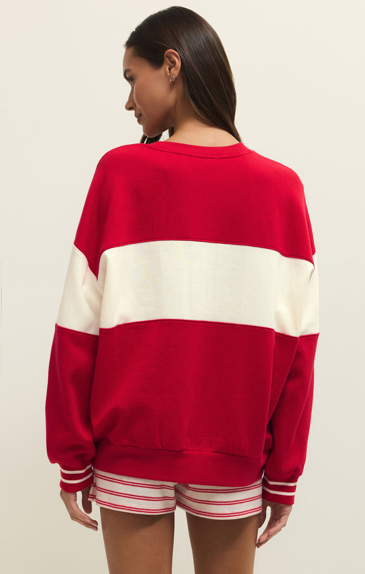 Oversized Love Sweatshirt | Kiss Me Red - Thumbnail Image Number 2 of 2
