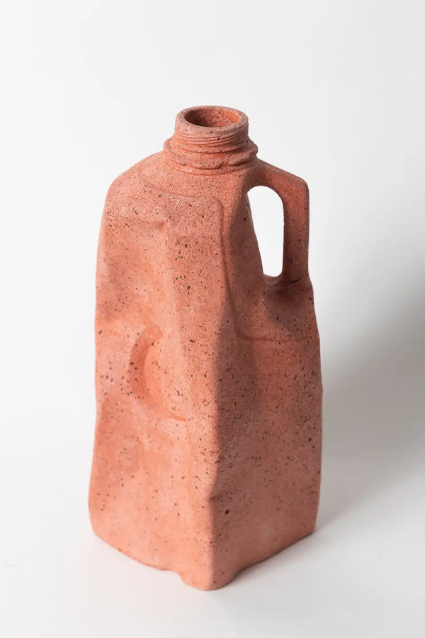 Milk Jug Vase | Coral Terrazzo - Visual Media Number 1 of 2