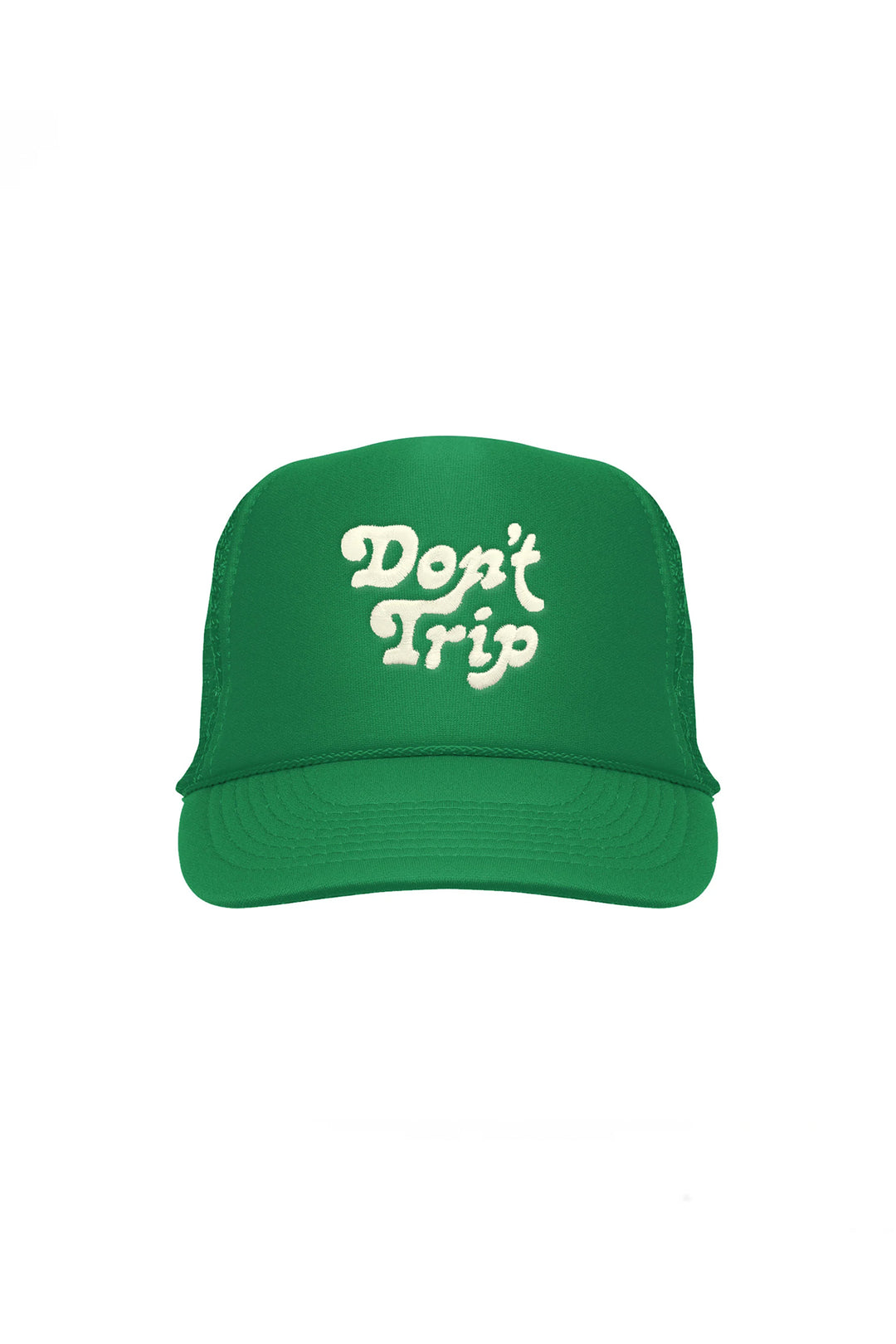 Don't Trip Kids Embroidered Trucker Hat  | Green - Visual Media Number 1 of 1