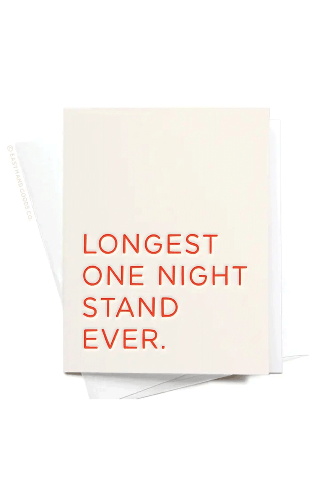 Longest One Night Stand Greeting Card - Visual Media Number 1 of 1
