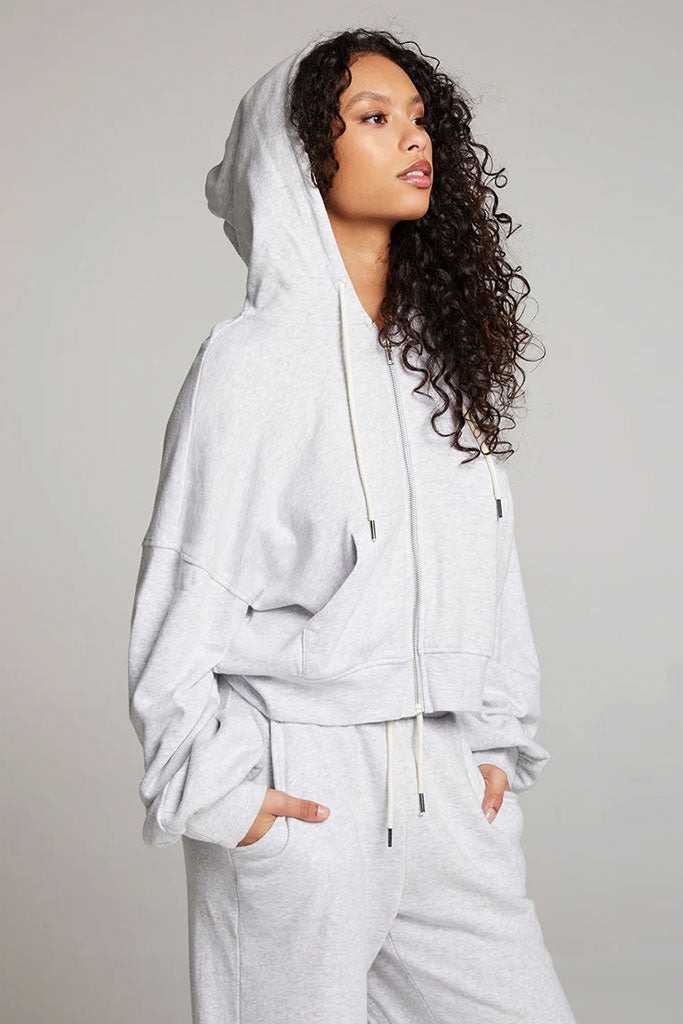 Abilenee Zip Up | Light Grey - Thumbnail Image Number 2 of 3
