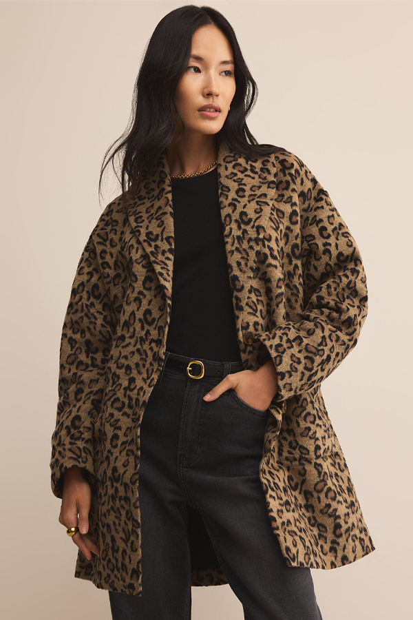 Lennon Animal Coat | Suede - Visual Media Number 1 of 1
