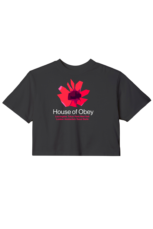 House Of Obey Floral Tee | Digital Black - Main Image Number 1 of 1