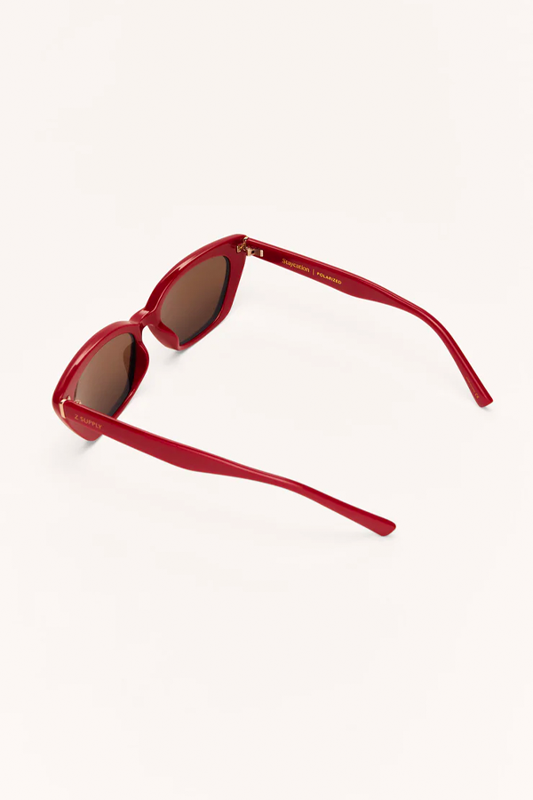 Staycation Sunglasses | Merlot - Brown - Visual Media Number 2 of 4