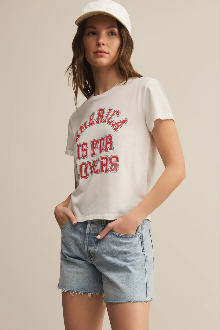 Lovers Tourist Tee | Sea Salt - Thumbnail Image Number 3 of 4

