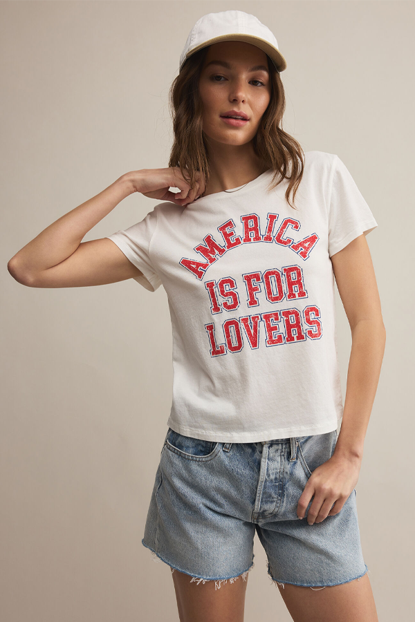 Lovers Tourist Tee | Sea Salt - Visual Media Number 2 of 4