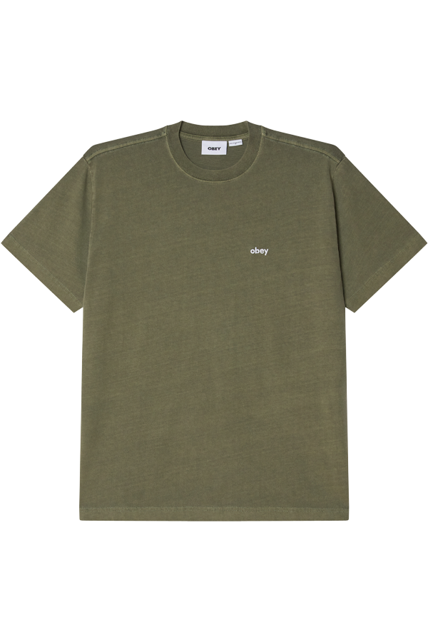 Lowercase Pigment Tee | Deep Lichen Green - Thumbnail Image Number 1 of 2
