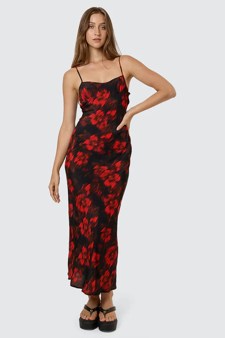 Lucky For You Maxi Dress | Redwood - Thumbnail Image Number 1 of 2
