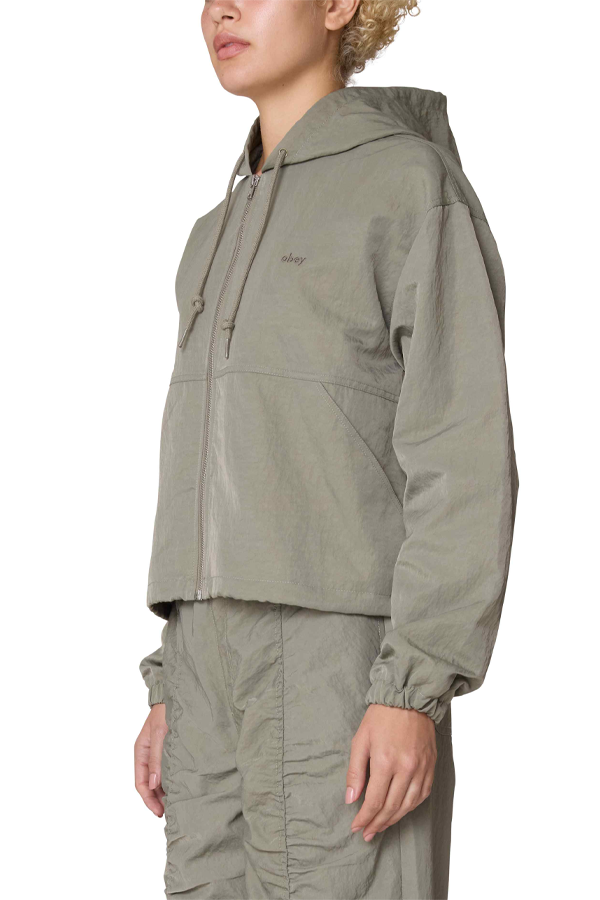 Lula Hooded Jacket | Sage - Thumbnail Image Number 2 of 4
