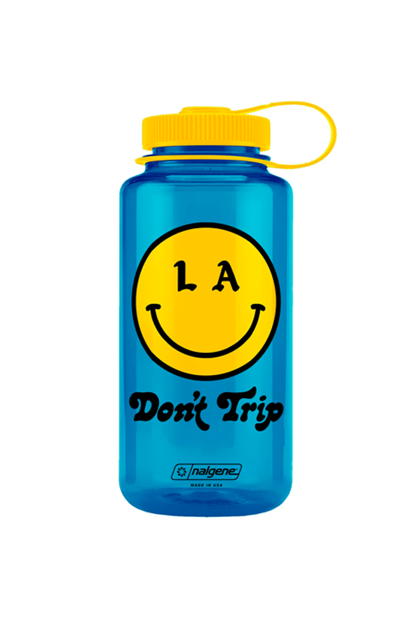 Be Happy 32oz Wide Mouth Nalgene | Slate Blue - Thumbnail Image Number 1 of 2
