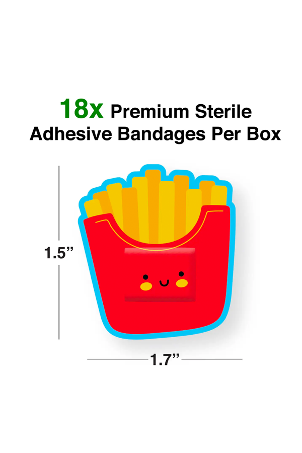 French Fry Adhesive Bandages - Visual Media Number 2 of 3