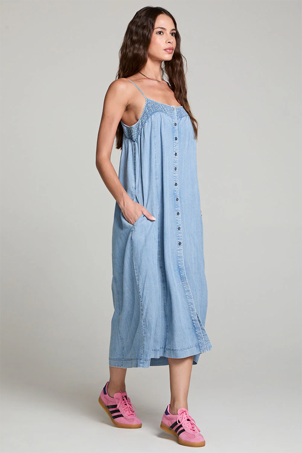 Matilda Midi Dress | Vintage Indigo - Visual Media Number 3 of 4