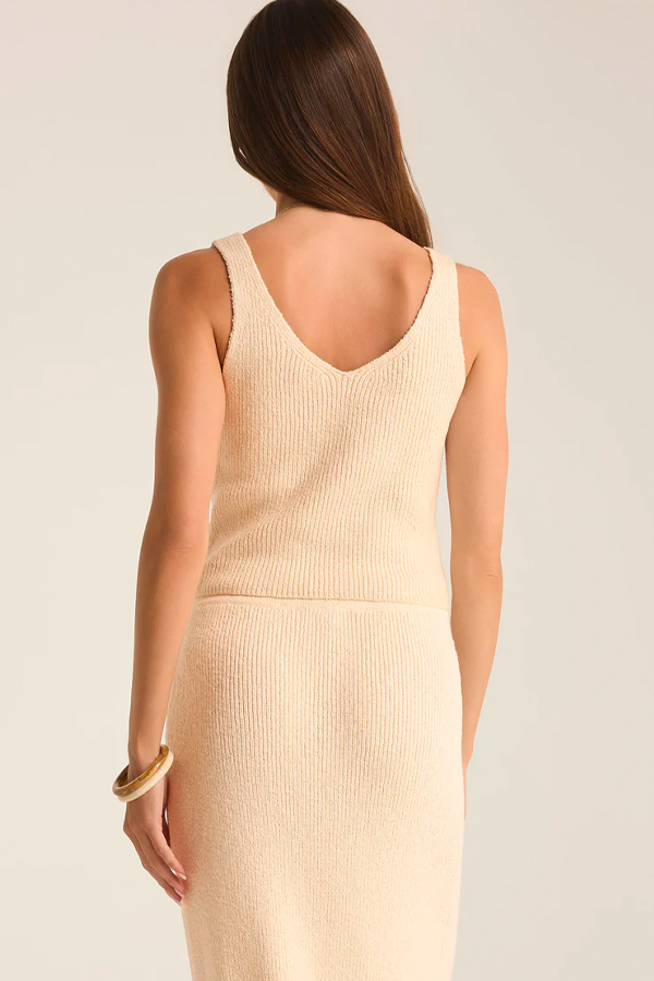 Evianna Sweater Tank | Oat Milk - Thumbnail Image Number 3 of 4
