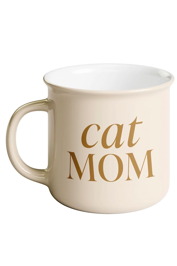 Cat Mom Campfire Coffee Mug - Main Image Number 1 of 3