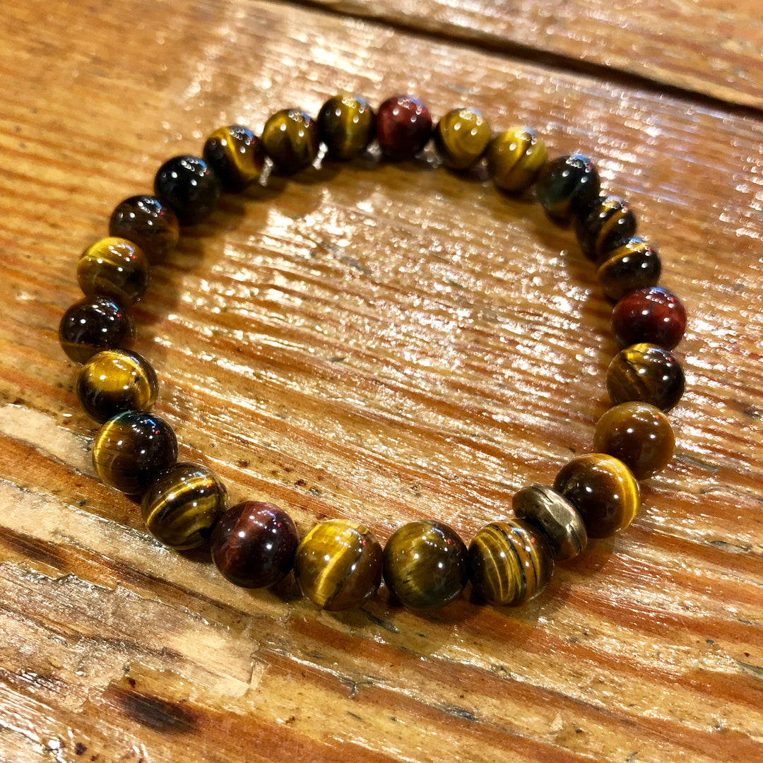 Golden Eye Bracelet / Mixed Tiger Eye - Visual Media Number 1 of 1