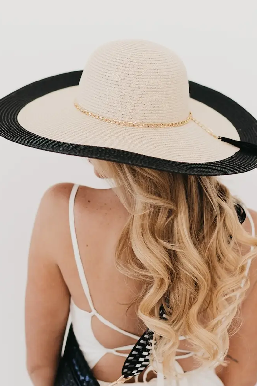 Miami Wide Sun Hat | Tan - Visual Media Number 1 of 2