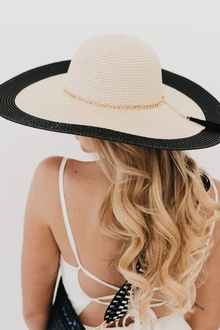 Miami Wide Sun Hat | Tan - Thumbnail Image Number 1 of 2
