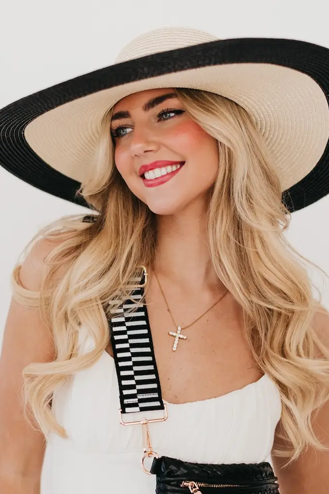Miami Wide Sun Hat | Tan - Visual Media Number 2 of 2