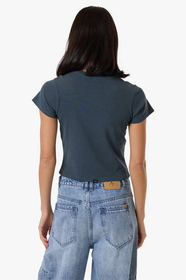 Minimal Thrills Mini Tee | Dark Slate - Thumbnail Image Number 4 of 4
