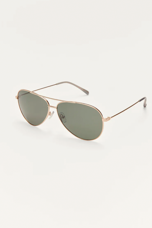 Driver Sunglasses | Gold - Grey - Thumbnail Image Number 4 of 4
