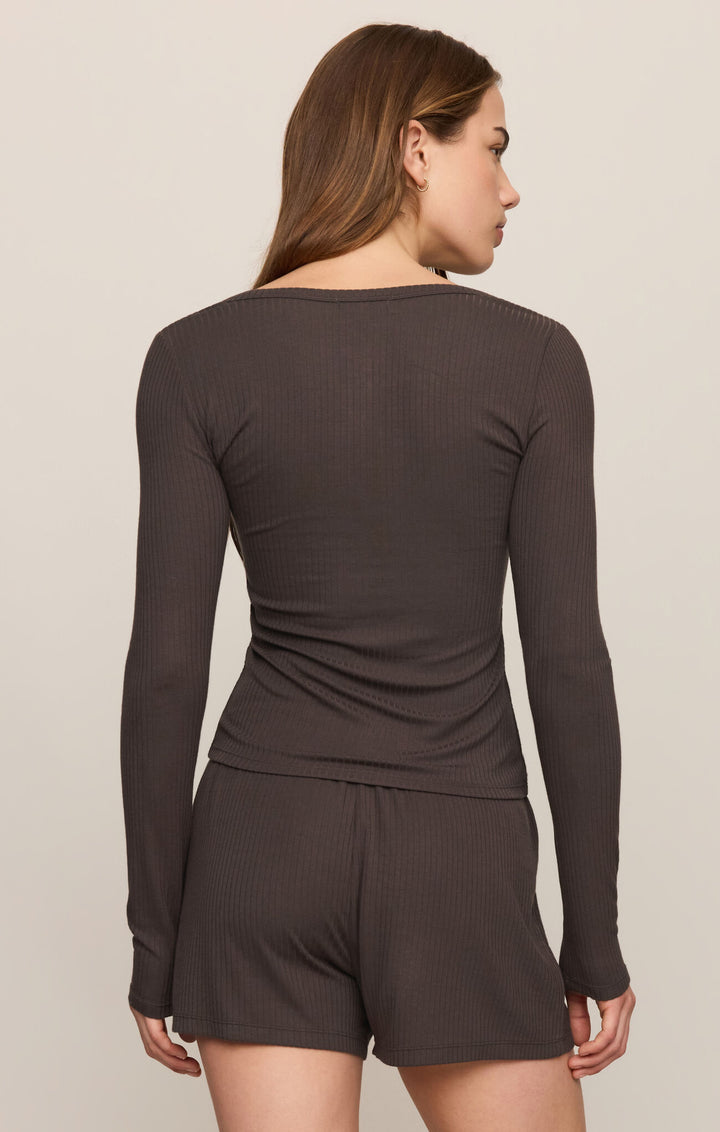 Just Right Rib Top | Cocoa Bean - Thumbnail Image Number 2 of 2
