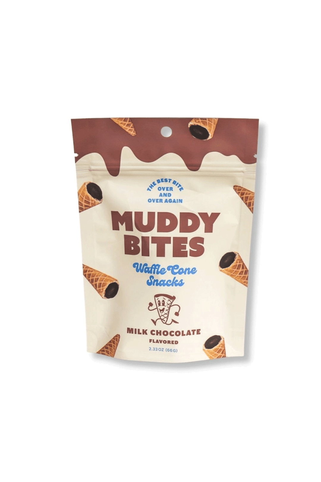 Muddy Bites Waffle Cone Snacks Milk Chocolate 2.33oz - Visual Media Number 1 of 1
