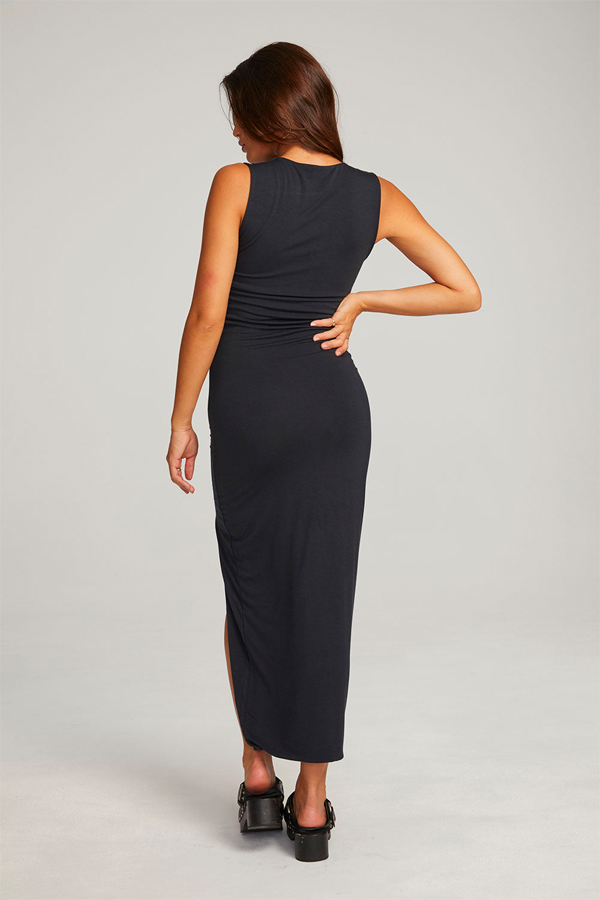 Goldy Maxi Dress | Licorice - Main Image Number 3 of 3