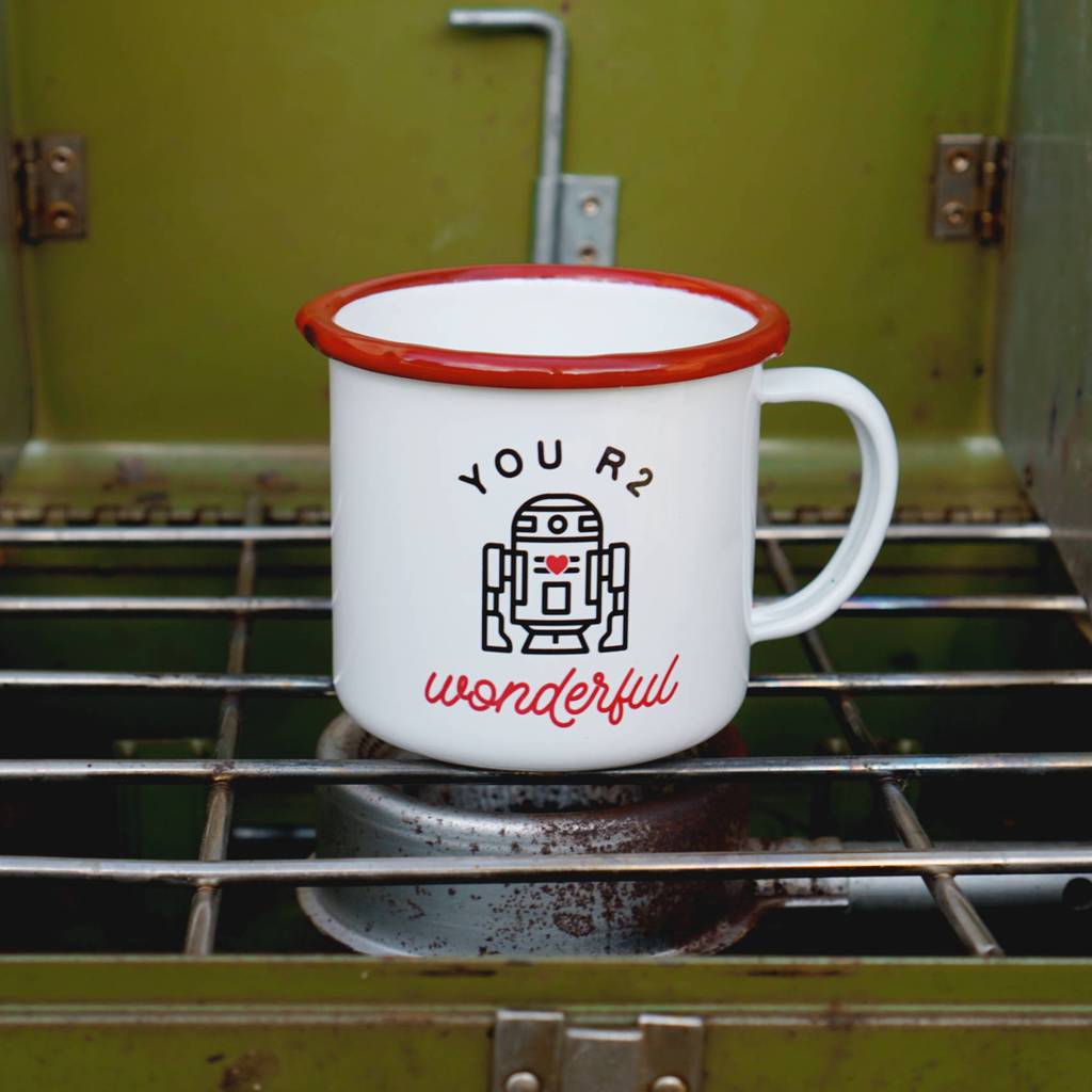 You R2 Wonderful 12oz Enamel Mug - Visual Media Number 1 of 1