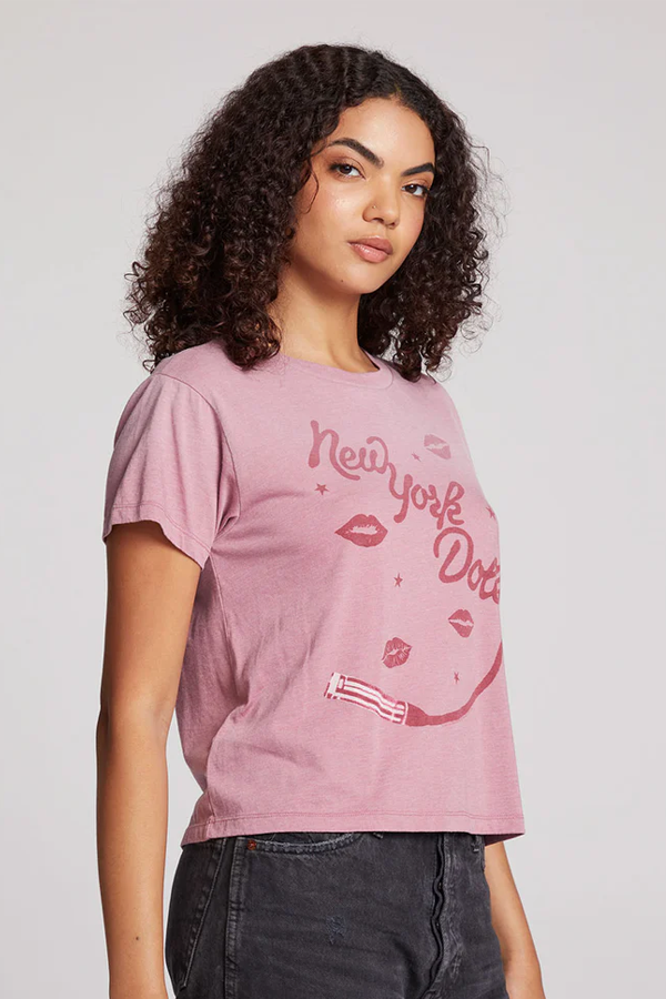 New York Dolls Tee | Faded Mauve Rose - Thumbnail Image Number 2 of 3
