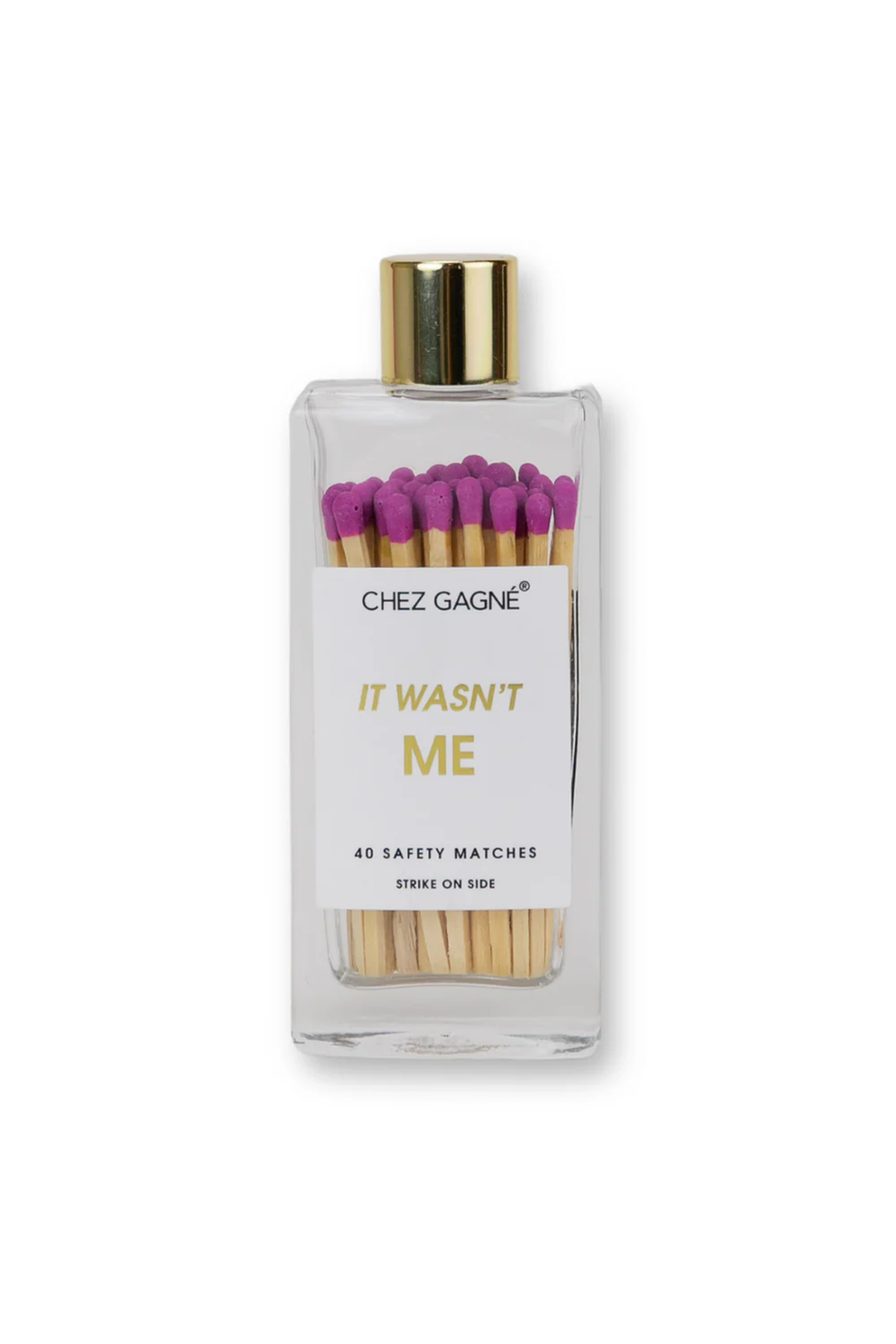 It Wasn't Me Glass Bottle Safety Matches - Visual Media Number 1 of 1