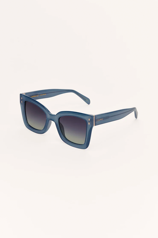 Confidential Sunglasses | Dark Indigo - Gradient - Main Image Number 2 of 4