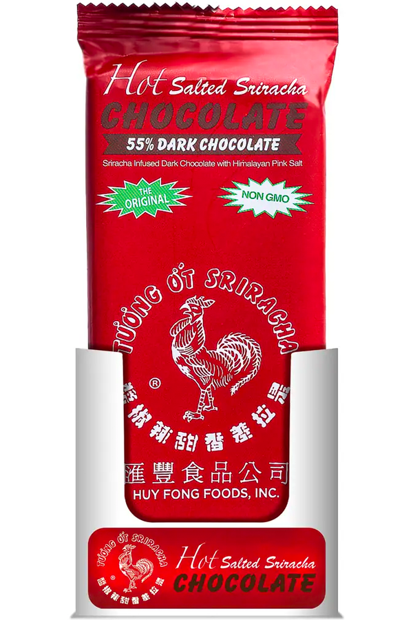 2.5oz Sriracha 55% Dark Chocolate Bar - Main Image Number 1 of 1