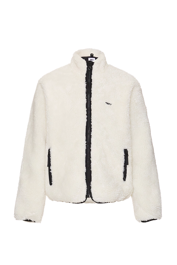 Icon Face Sherpa Jacket | Unbleached - Thumbnail Image Number 2 of 2
