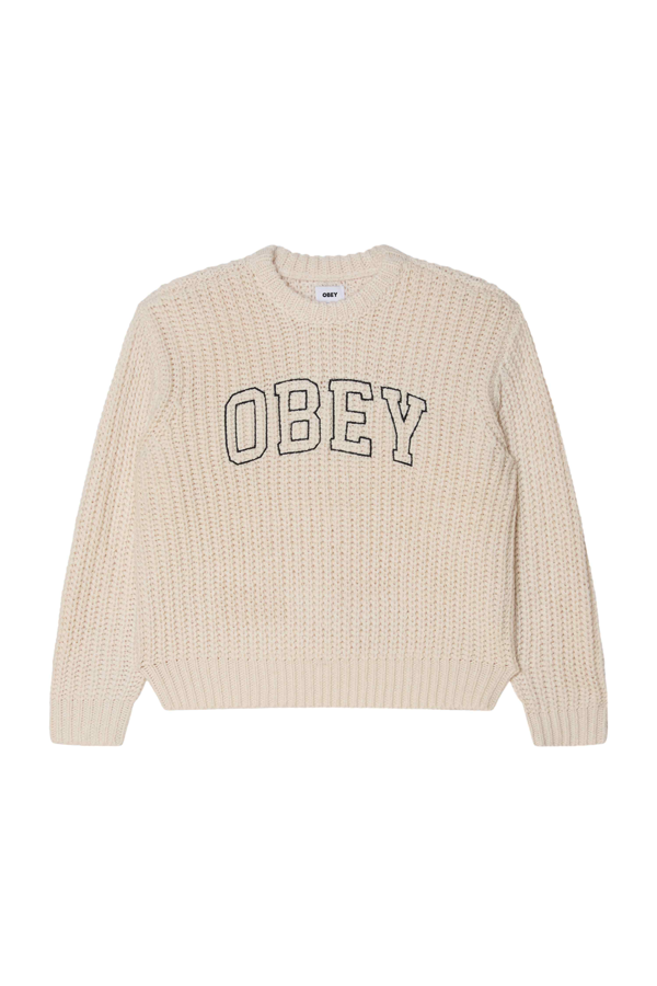 Collegiate Sweater | Whisper White Multi - Visual Media Number 1 of 2