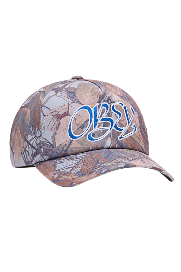 Obey Getz 5 Panel Snapback | Fence Camo Multi - Thumbnail Image Number 1 of 2

