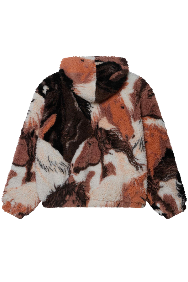 Horses Sherpa Jacket | Brown Multi - Thumbnail Image Number 2 of 2
